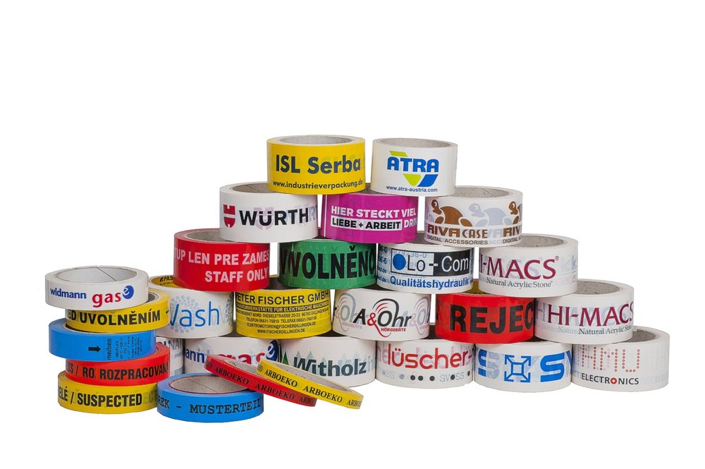 Custom printed BOPP tape rolls manufactured in Bengaluru