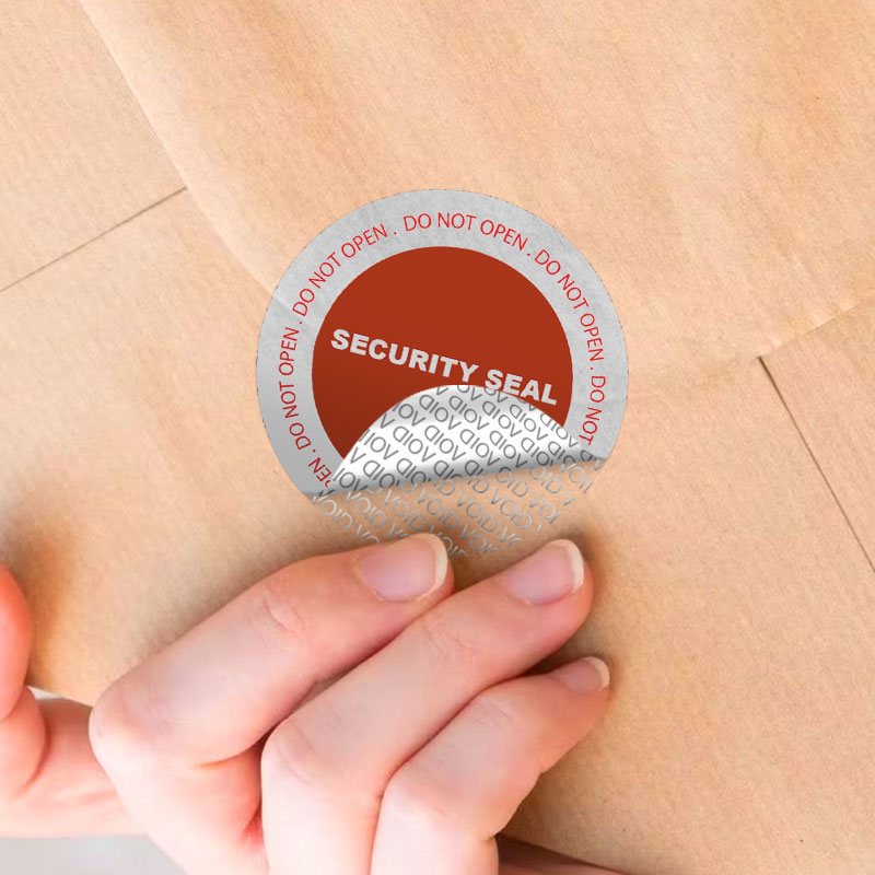 Tamper-evident security seal sticker